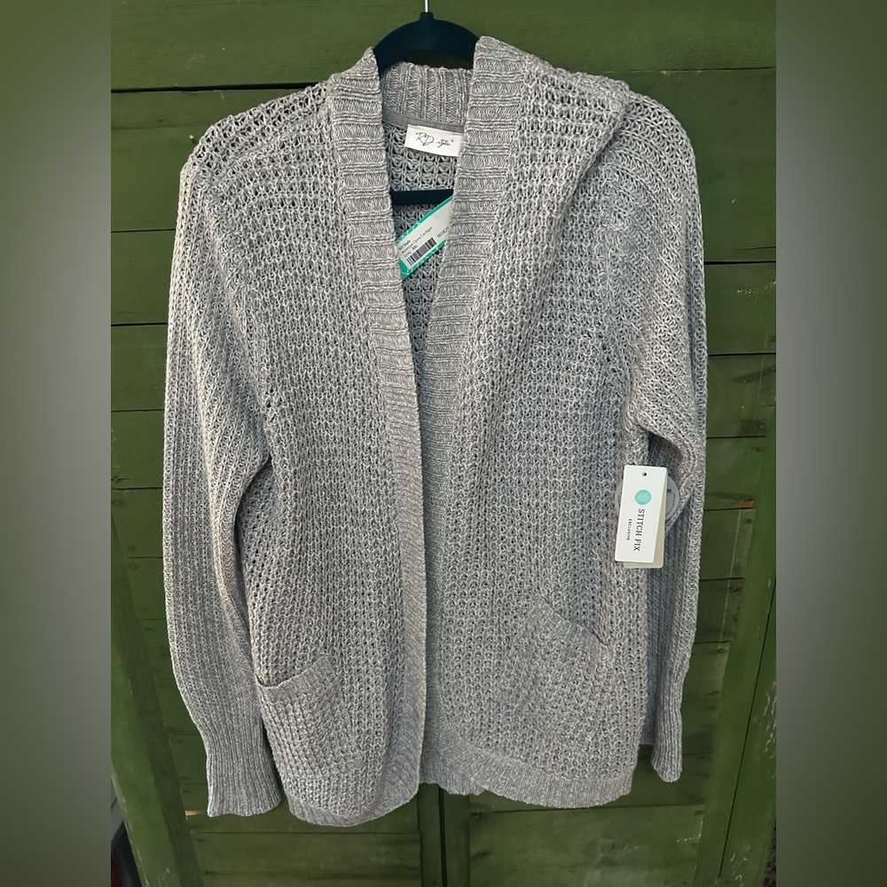 RD Style Heather Gray Knit Cardigan Stitch Fix